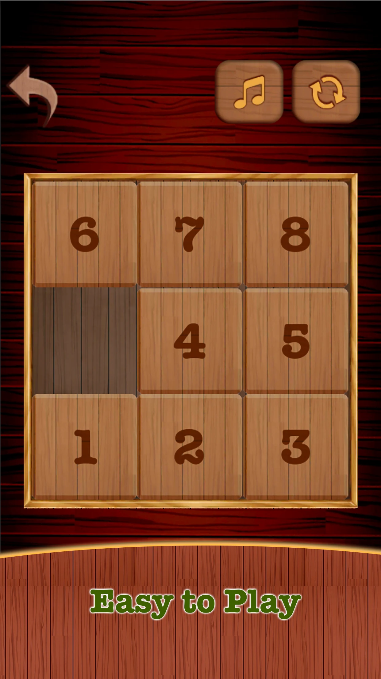 Wooden 15 Puzzle ! Number Slid screenshot